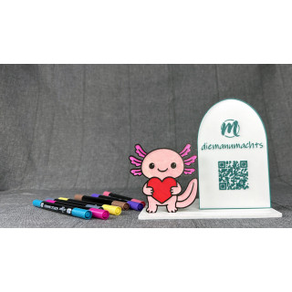 Axolotl mit Herz