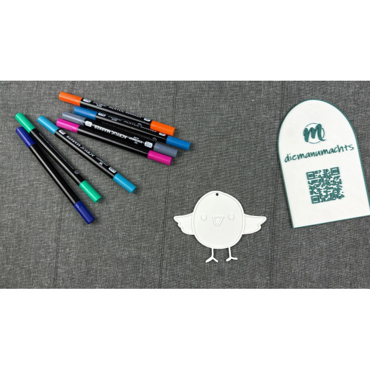  Kleines Küken / Vogel mit Aufhängung