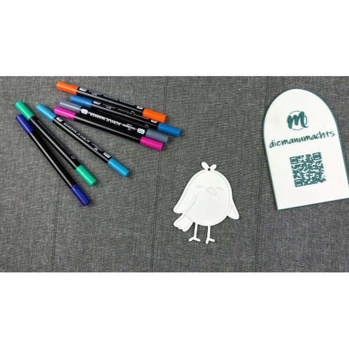  Kleiner Vogel  mit Aufhängung