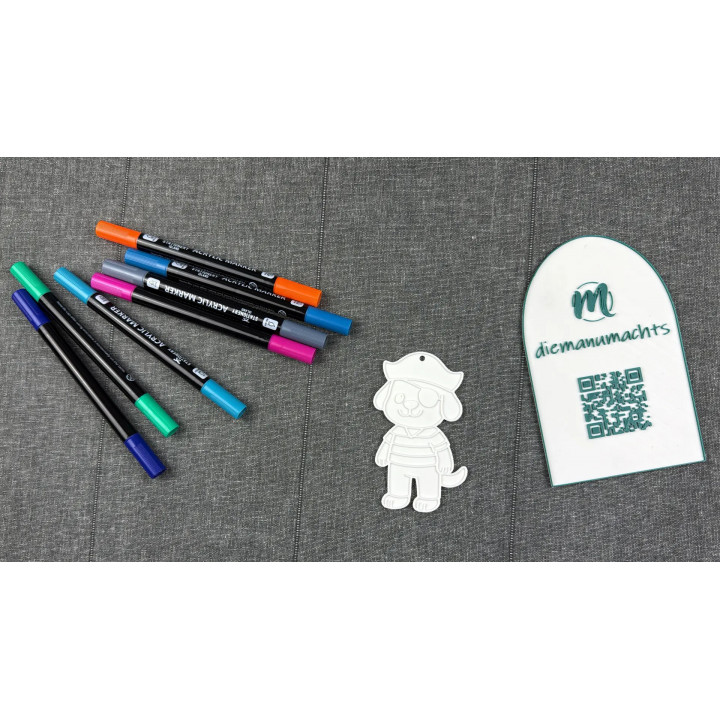  Piraten-Hund mit Aufhängung