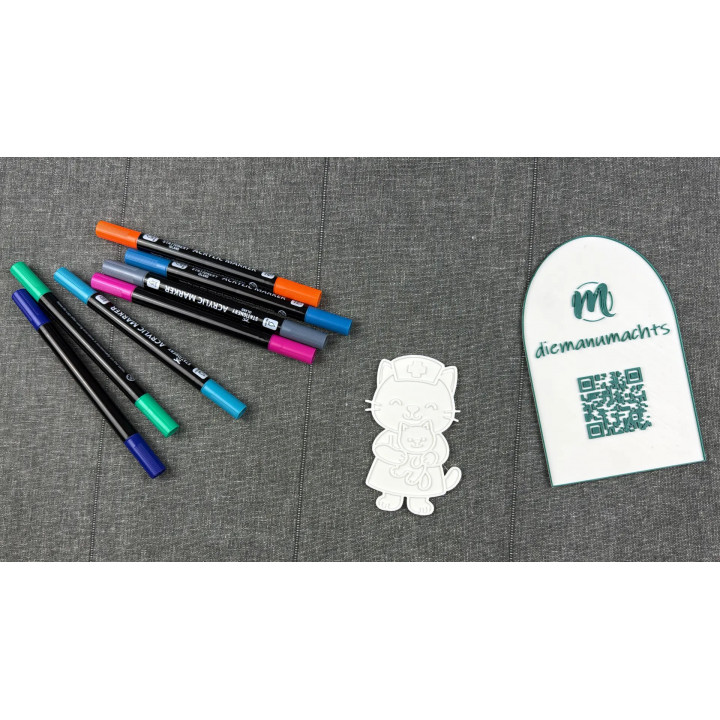  Tierarzt-Katze (mit Kätzchen) mit Aufhängung