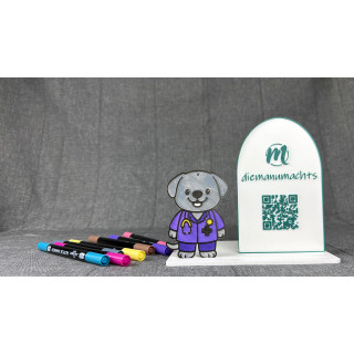 Tierarzt-Hund (mit Stethoskop)