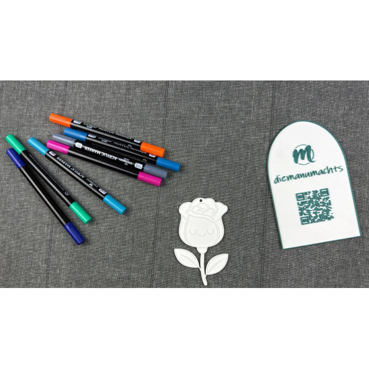  Rose mit Aufhängung