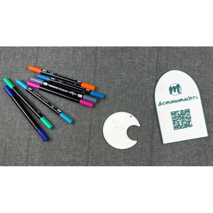  Halbmond / Sichelmond mit Aufhängung