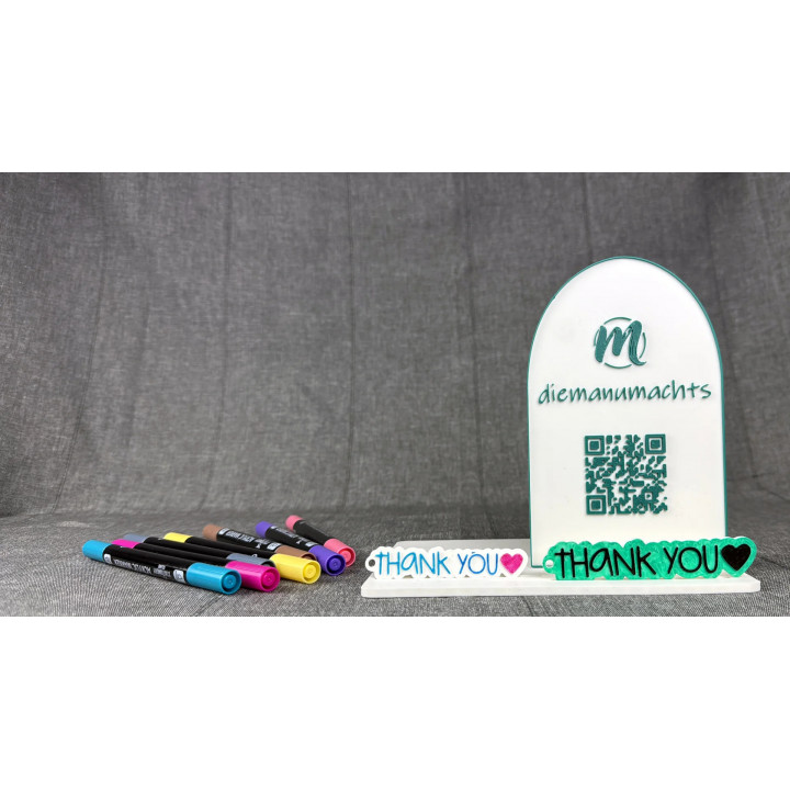  Thank You Anhänger Größenvergleich