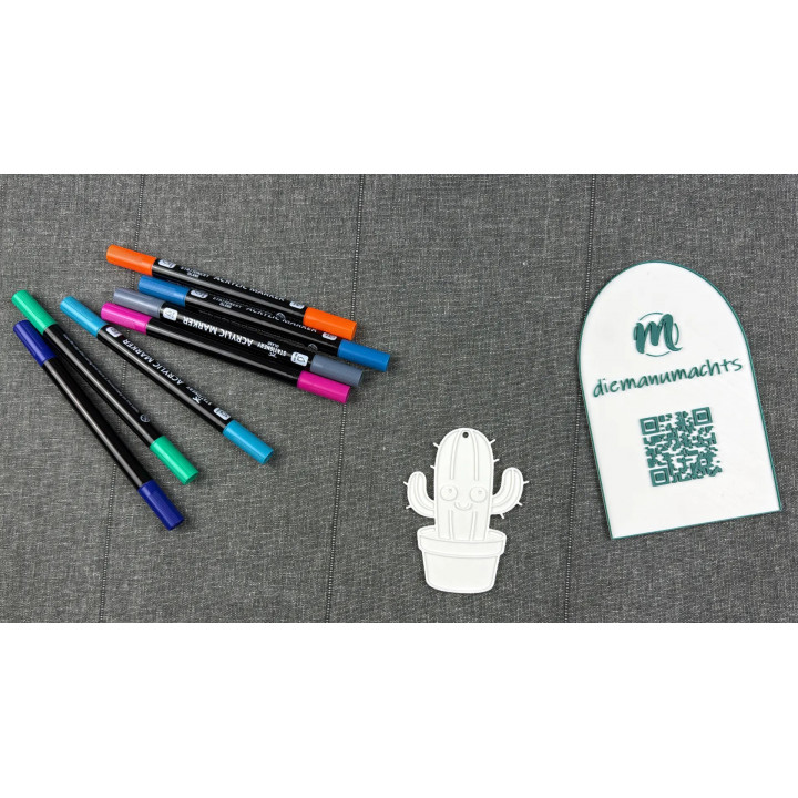 Kaktus in Topf mit Aufhängung