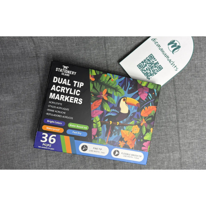 Stationary Island Acrylstifte 36 Farben