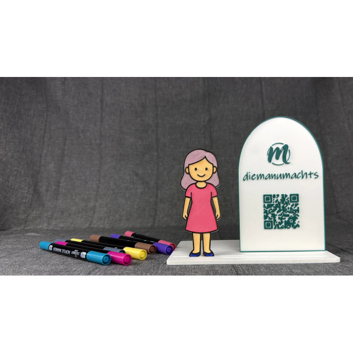 Person mit langem Haar und Kleid - Second Chance