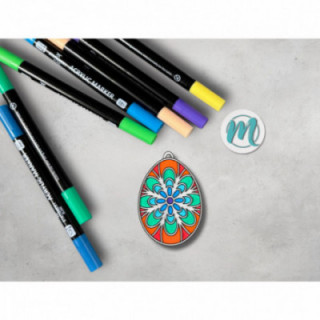 Osterei "Mandala-Blüte"