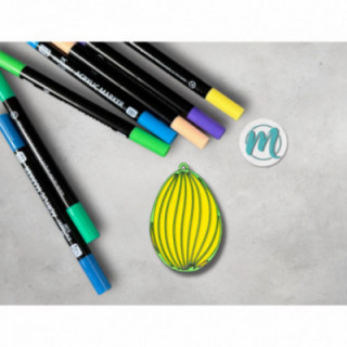 Osterei "Vertikale Linien"