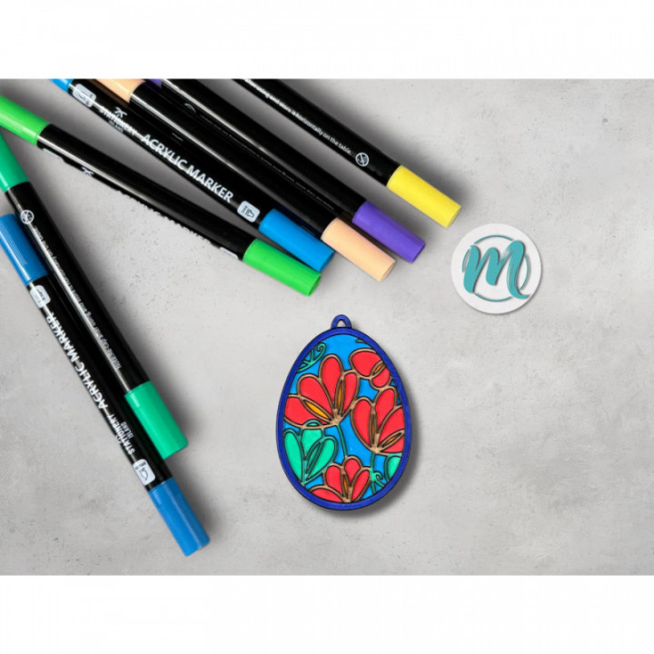 Wildes Mohnblumen-Glück ausgemalt