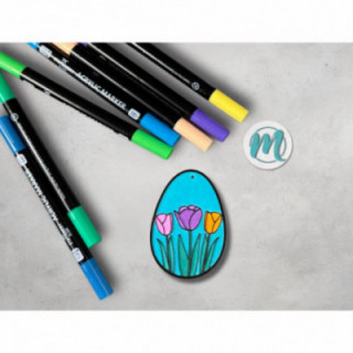 Zarte Frühlingsboten ausgemalt