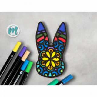 Mandala-Meisterhase ausgemalt