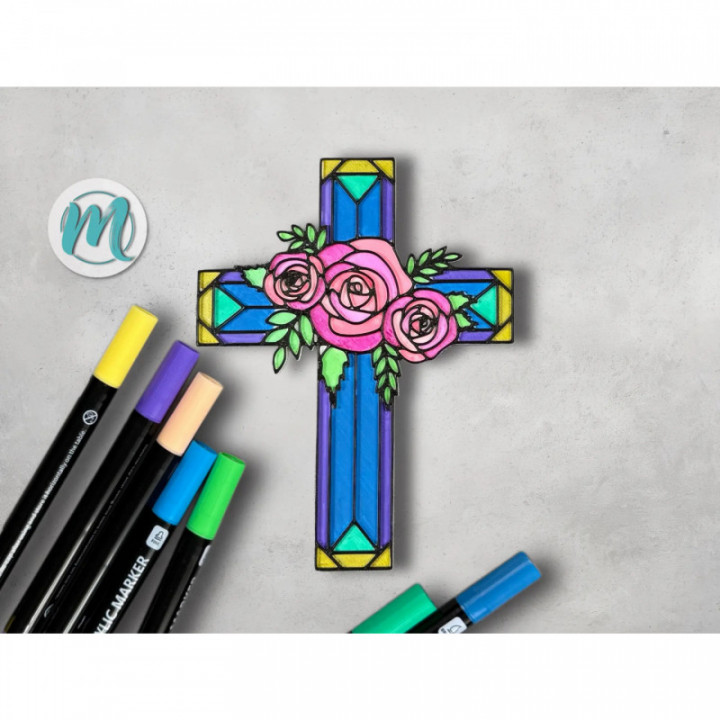 Rosenkreuz der Liebe – Edles DIY Kunstwerk